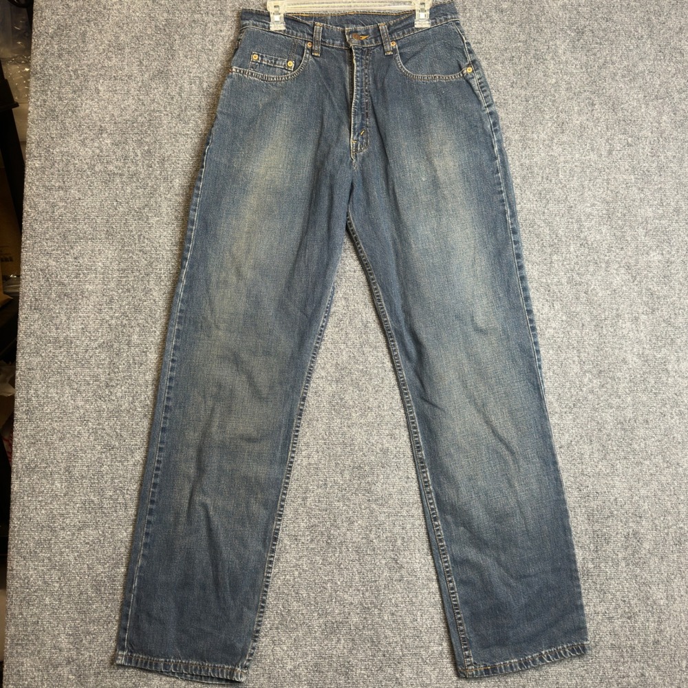 Vintage Levi's 565 Loose Fit Straight Leg Mens 31x34 Blue Jeans 90s Baggy Denim
